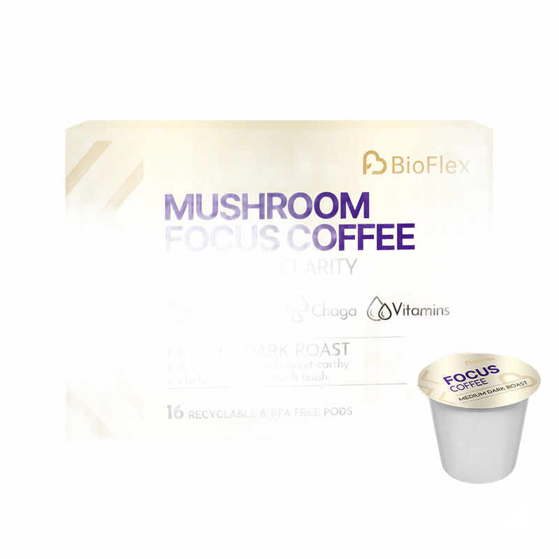 BioFlex Arabica Mushroom Instant Coffee Capsules for Antioxidants
