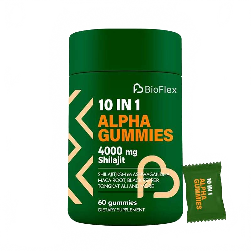 BioFlex 4000mg Pure Himalayan Gold Shilajit Gummies with Ashwagandha