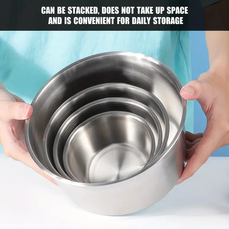 Sale 3/5 Piece Food Storage Container Set 304 Stainless Steel with Lid for Kitchen/Breakfast/Travel