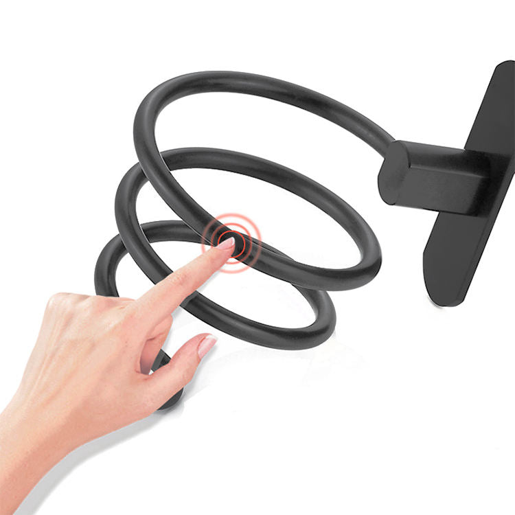 Aluminum Hair Dryer Holder Self-Adhesive Hair Dryer Storage Shelf for Bathroom Shelves