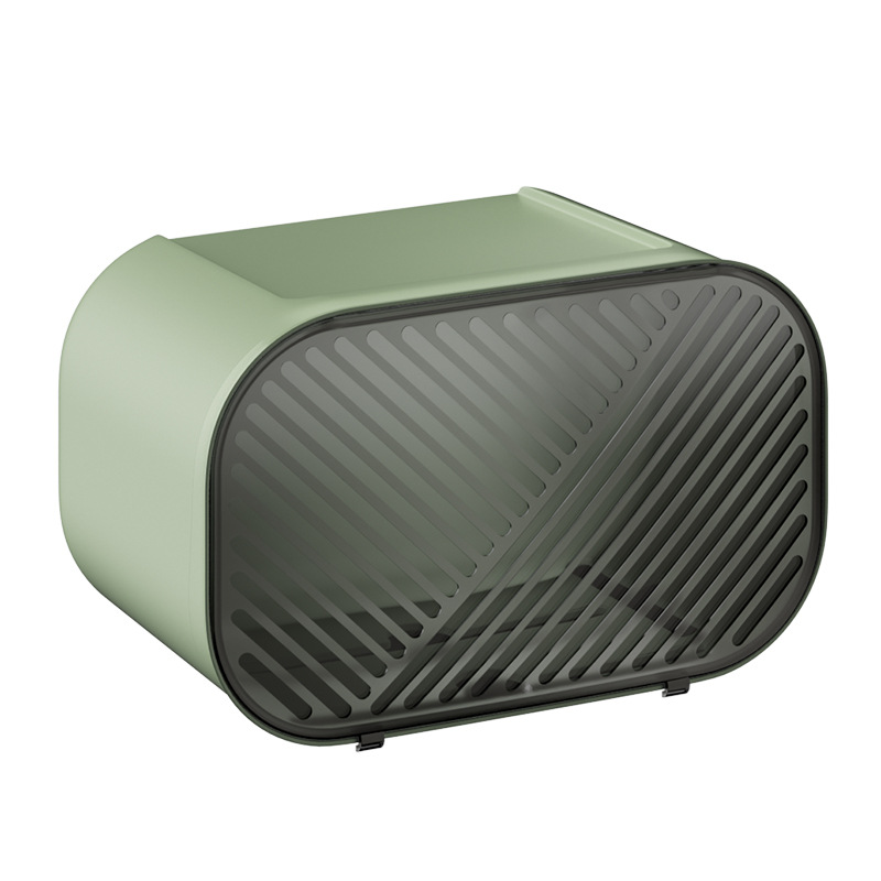 Modern Wall-Mounted Tissue Dispenser in Plastic with Creative Storage for Bathroom