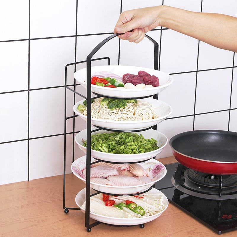 Multifunctional Dish Rack with 5-Tier Storage for Kitchen