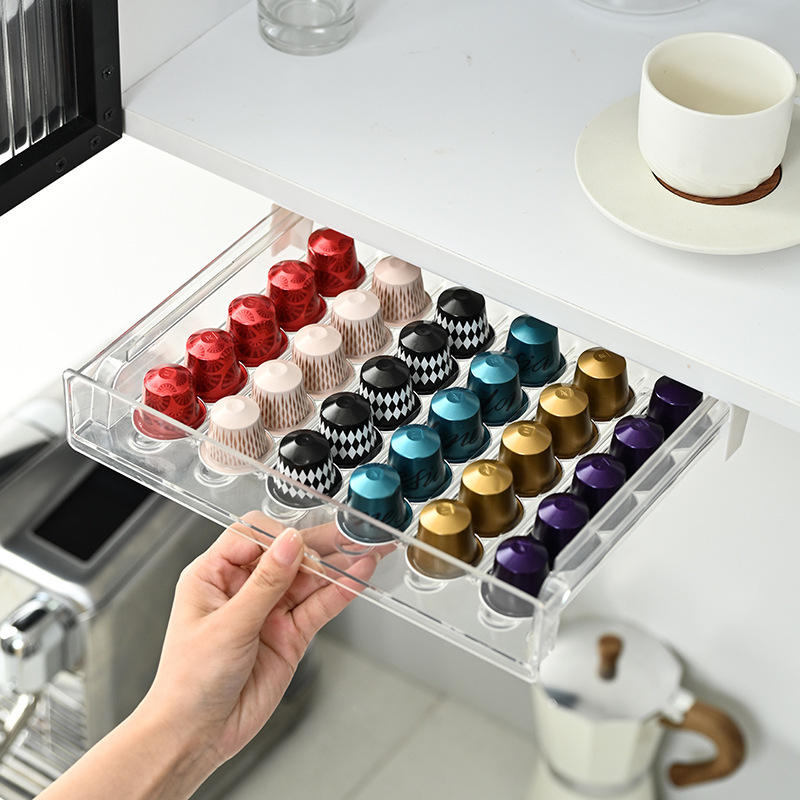 Coffee Pod Capsule Drawer Organizer for Nespresso Original Pods