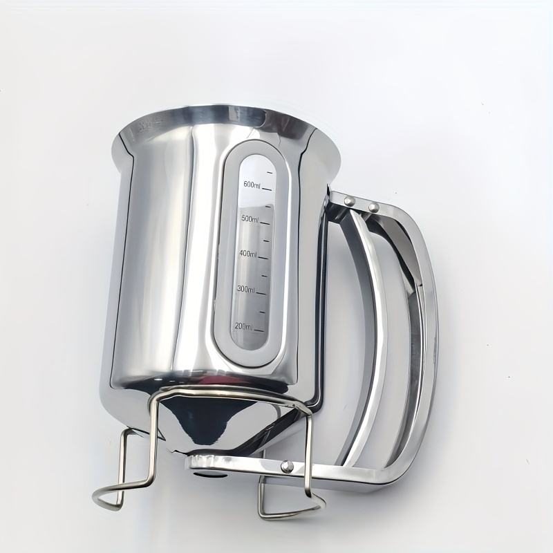 Stainless Steel Cake and Pancake Batter Dispenser with Graduation Markings