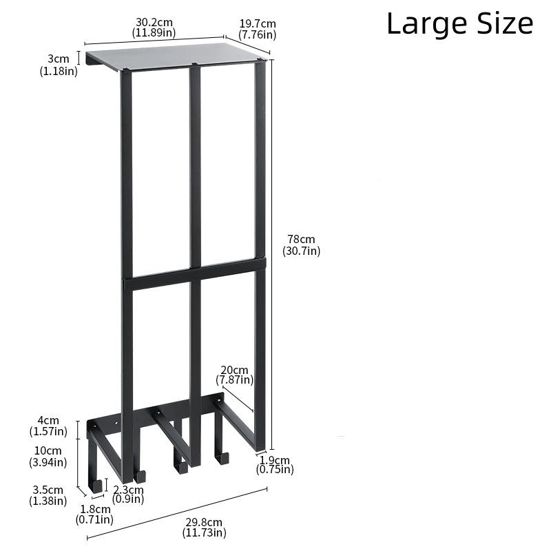 Multifunctional Wall-Mounted Towel Holder Shelf with Large Capacity for Bathroom and Toilet