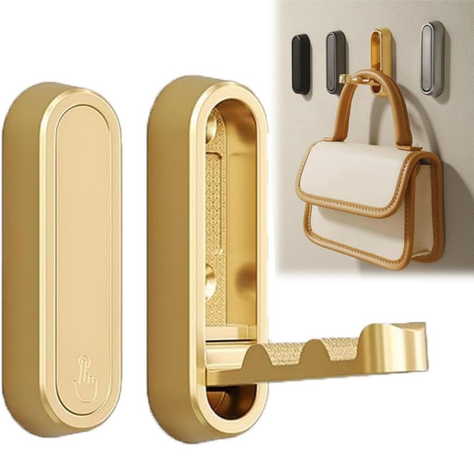 Foldable Metal Clothing Hook for Home and Door