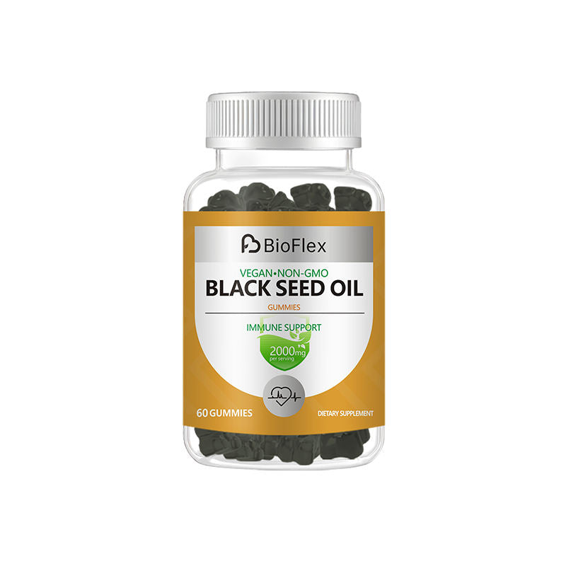 OEM Private Label Natural HALAL Vegan Black Seed Oil Honey Gummies Supplement Omega-3 6 9 Antioxidant Immune Support Hair Skin