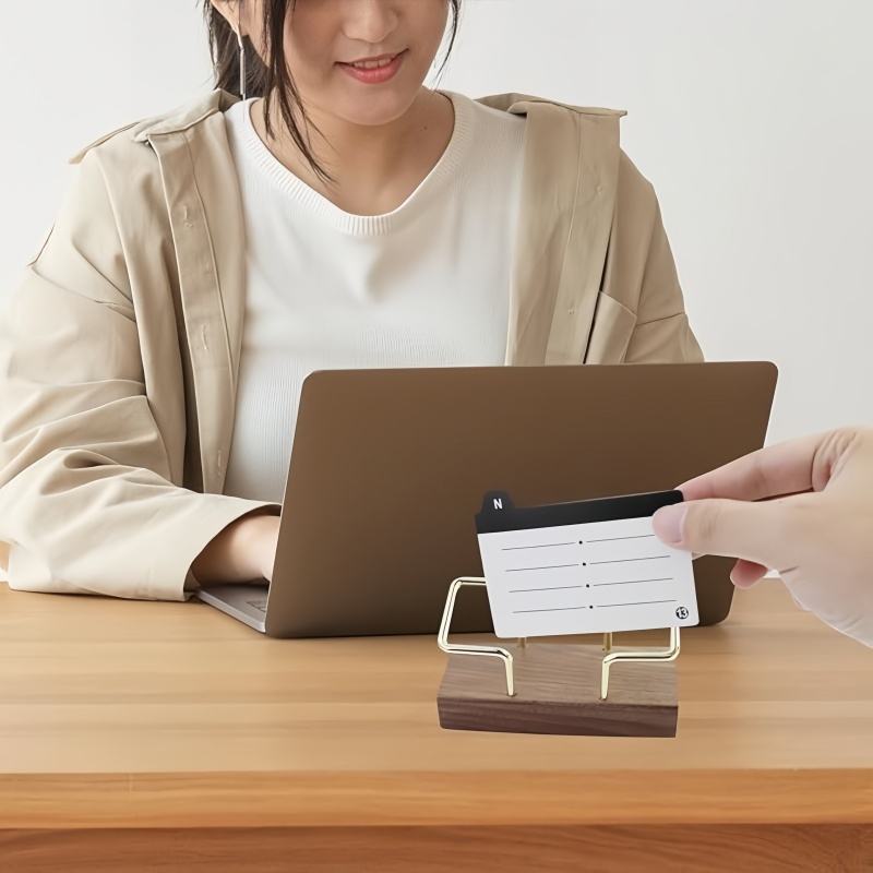 High-Quality Wooden Business Card Holder