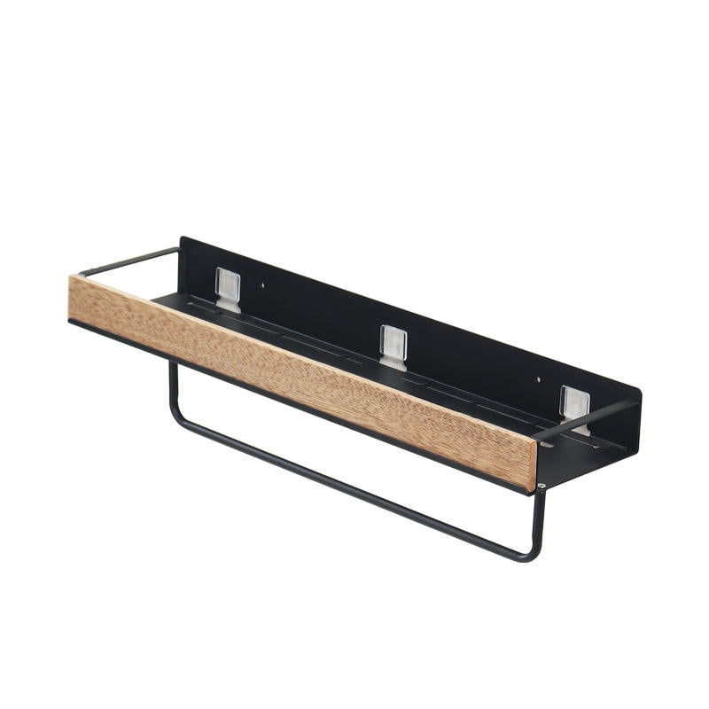 High-Quality Multifunctional Wall Shelf for Home Use No-Punch Shelves with Hanging Rod and Hooks Shower Shelf