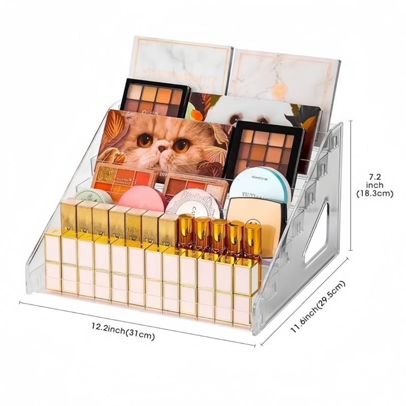 Multi-Tier Acrylic Nail Polish Organizer & Sunglasses Holder