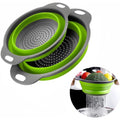 Multifunctional Silicone Folding Kitchen Baskets, Drain Trays & Fruit Storage Baskets, Rotating Vegetable Sieves & Strainers