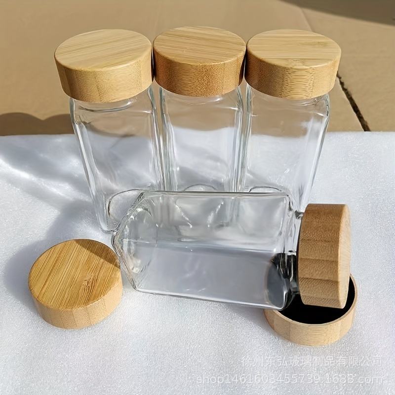 120ml Glass Spice Bottle with Bamboo Cover