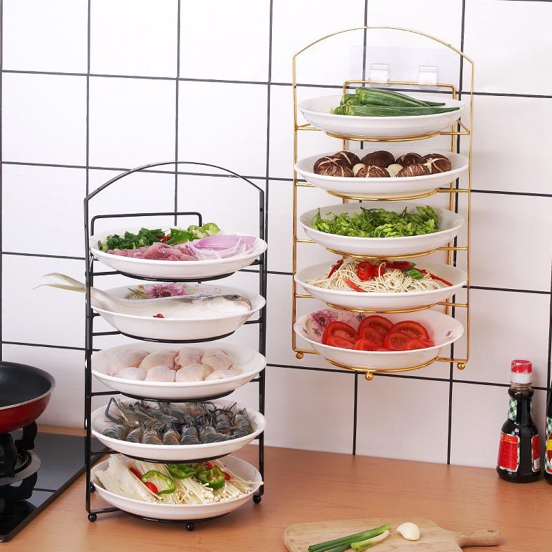 Multifunctional Dish Rack with 5-Tier Storage for Kitchen