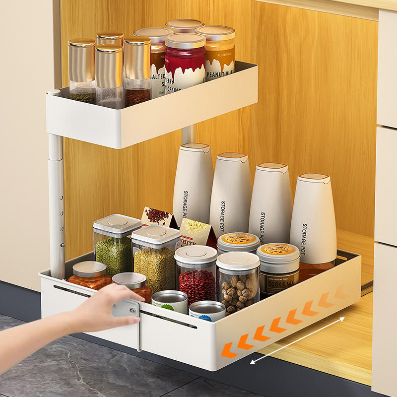 Double Pull-Out Shelves with Large Capacity