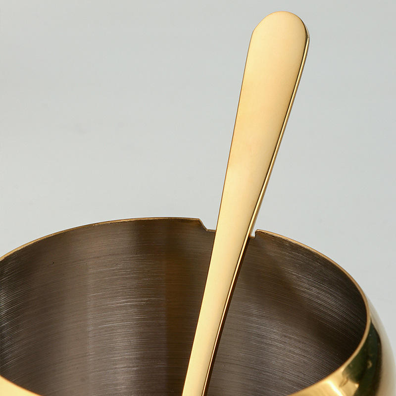 Luxurious Spice Cruet Bottle with Lid, Stainless Steel Spice Container with 3 Spoons Spice Rack