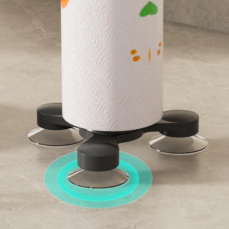 Countertop Paper Towel Holder, Freestanding Kitchen Paper Towel Holder, Suction Cup Table Paper Towel Holder