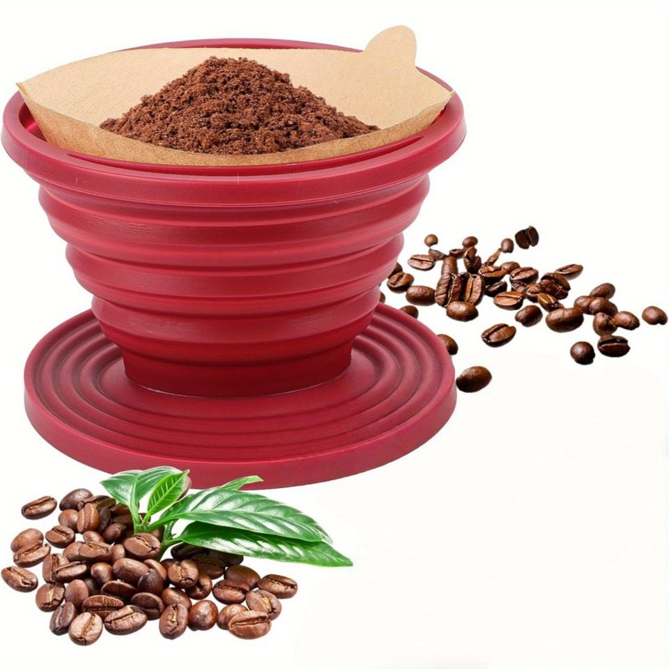 Foldable Coffee Filter Cup Reusable Silicone Filter Cup