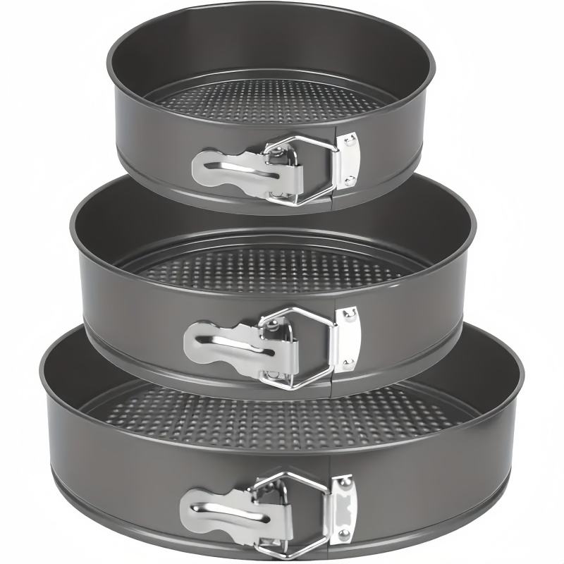 Inspiration Springform Cake Tin Set, Non-Stick Round Cake Pans with Removable Bottom