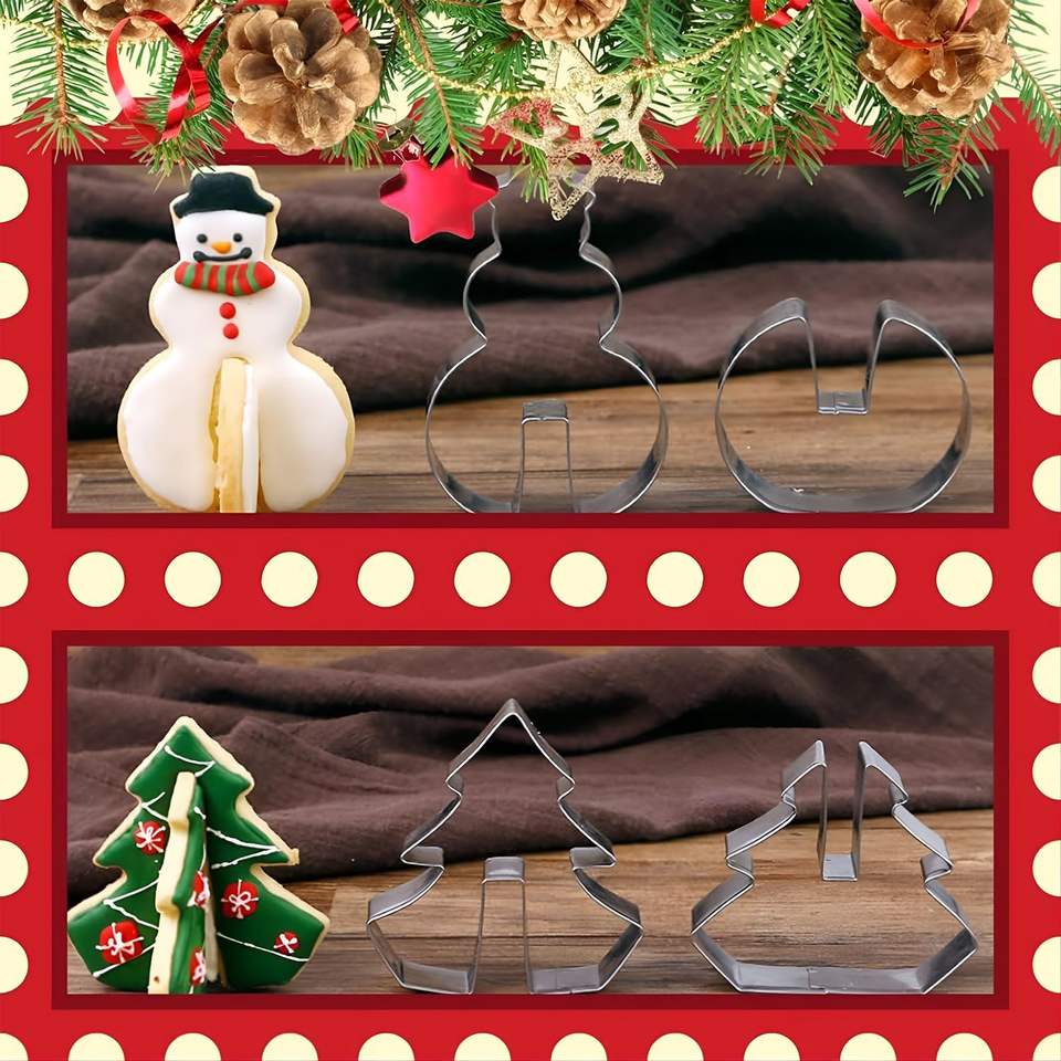 Christmas Cookie House Cutter and Baking Tool Set