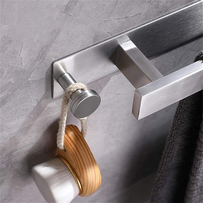 Stainless Steel Bathroom Holder Durable Towel Rack for Apartments, Hotels, Kitchens, and Basement Storage Spaces