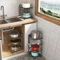 Adjustable Pots and Pans Organizer Stand for Kitchen Cabinet Storage