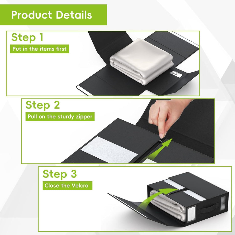 Modern Square Dustproof Oxford Fabric Storage Box with Lid