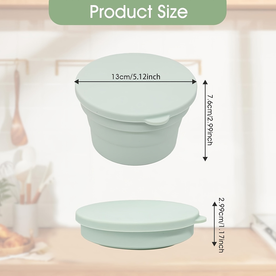 Modern Portable Pizza Dough Proofing Box Stackable Silicone Freezer Boxes with Lids Small Bread Baking Accessories Reusable Camping Bowl