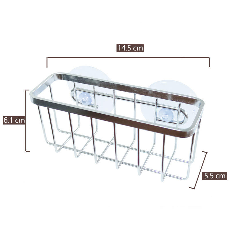 Stainless Steel Kitchen Sink Caddy with Drip Tray Sponge Holder Sink Organizer