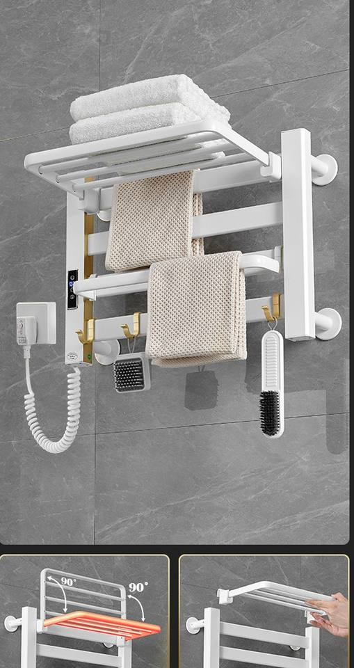Premium Smart Towel Warmer for Wall Mount with Electric Heated Towel Rack
