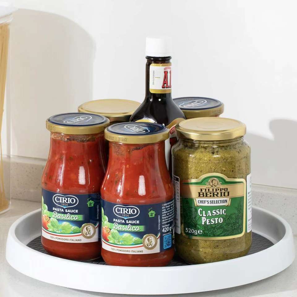 Rotatable Kitchen Silicone Spice Rack - Kitchen & Bathroom Organizer