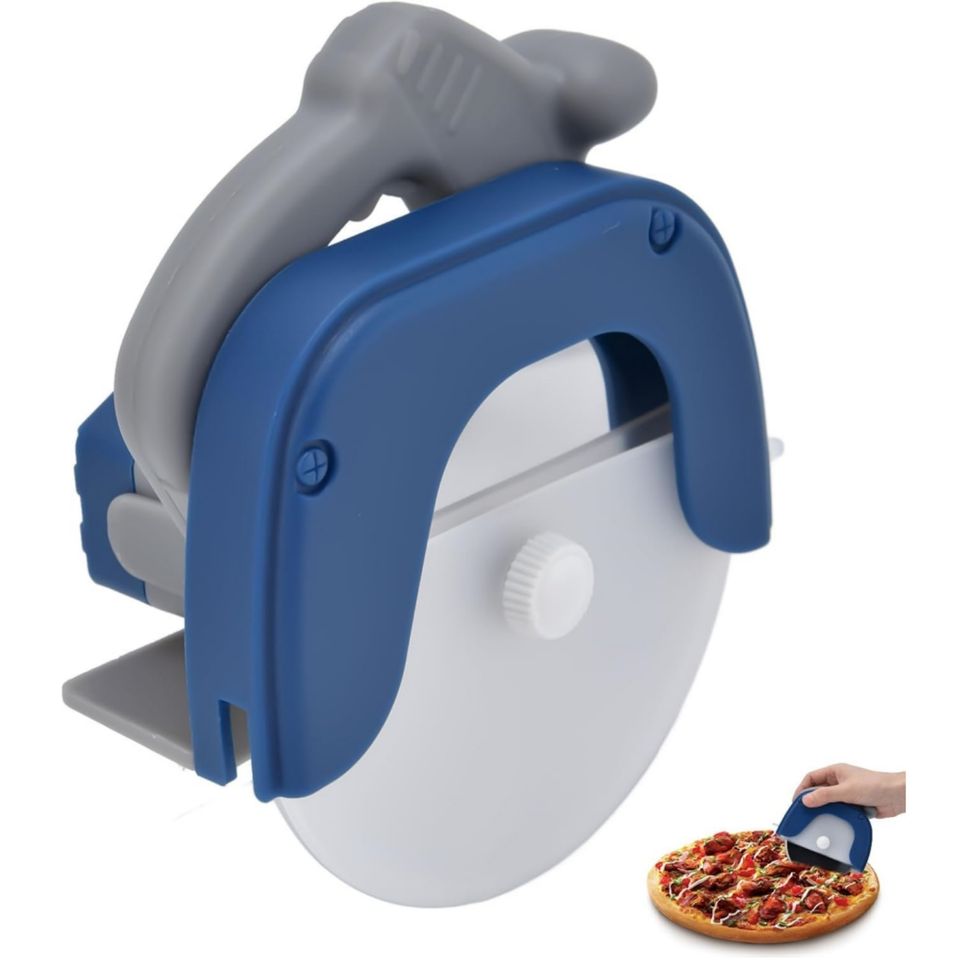 Stainless Steel Kitchen Tool Set with Pizza Cutter, Dough Roller, and Cutters