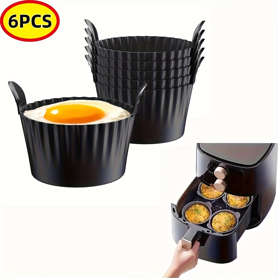 Modern Double-Thick Silicone Air Fryer Muffin-Egg Baking Forms Set