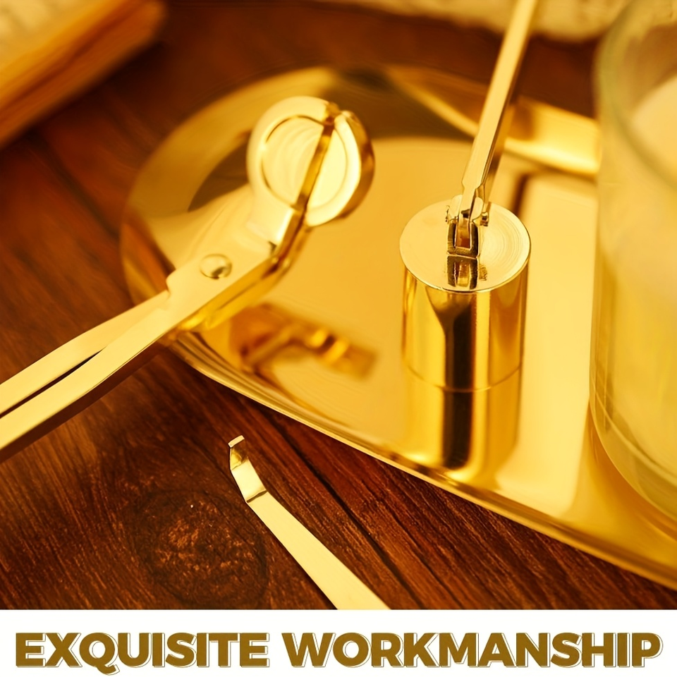 Best-Selling 4-in-1 Stainless Steel Candle Care Set with Wick Trimmer for Aromatherapy