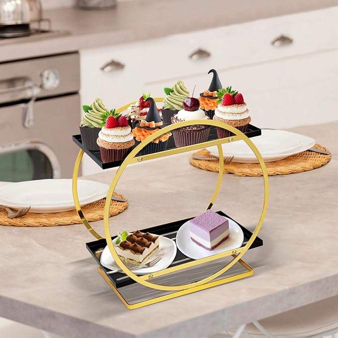 2 Tier Parfum Organizer for Dresser, Perfume Makeup Stand Organizer for Vanity, Cosmetic Ideal Gift for Perfume Enthusiasts