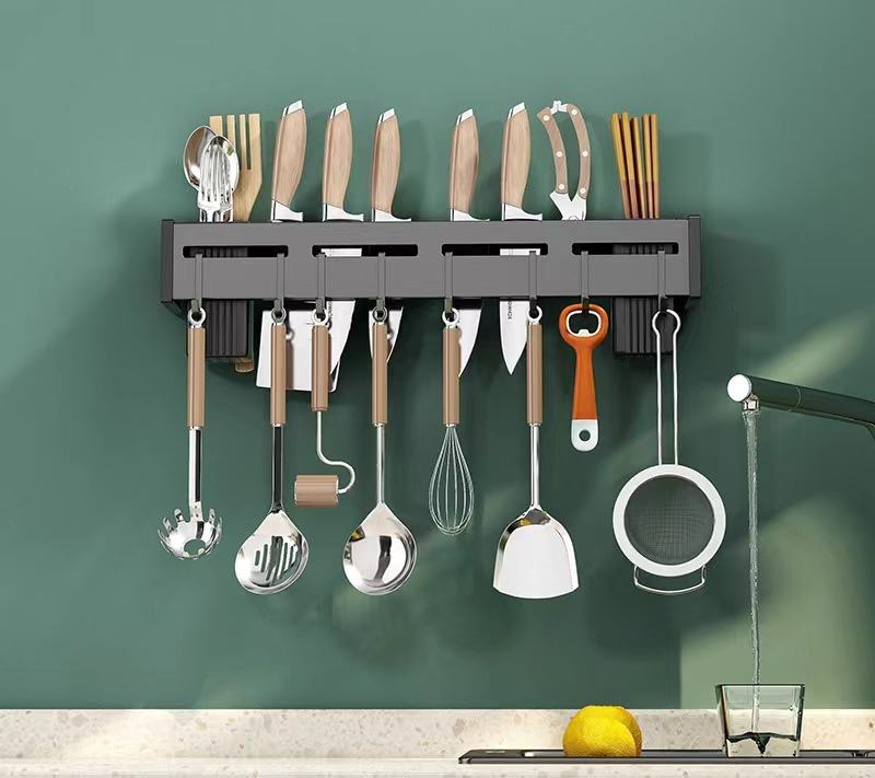Stainless Steel Knife Rack Kitchen Utensil Organizer Storage Shelf