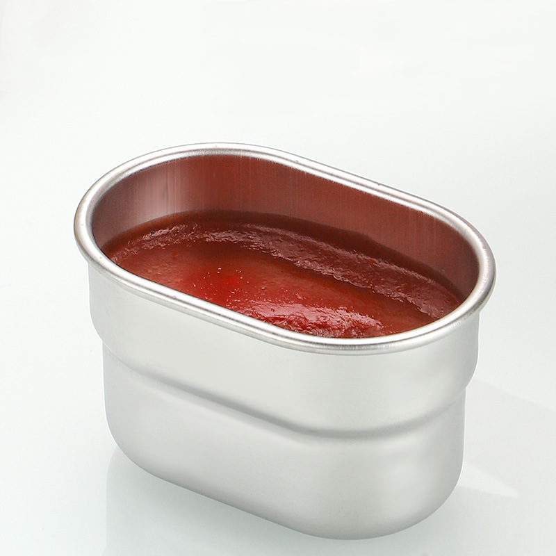 Stainless Steel 304 Rectangular Leakproof Sauce-Dipping Container with Silicone Lids for School, Camping, and Kitchen