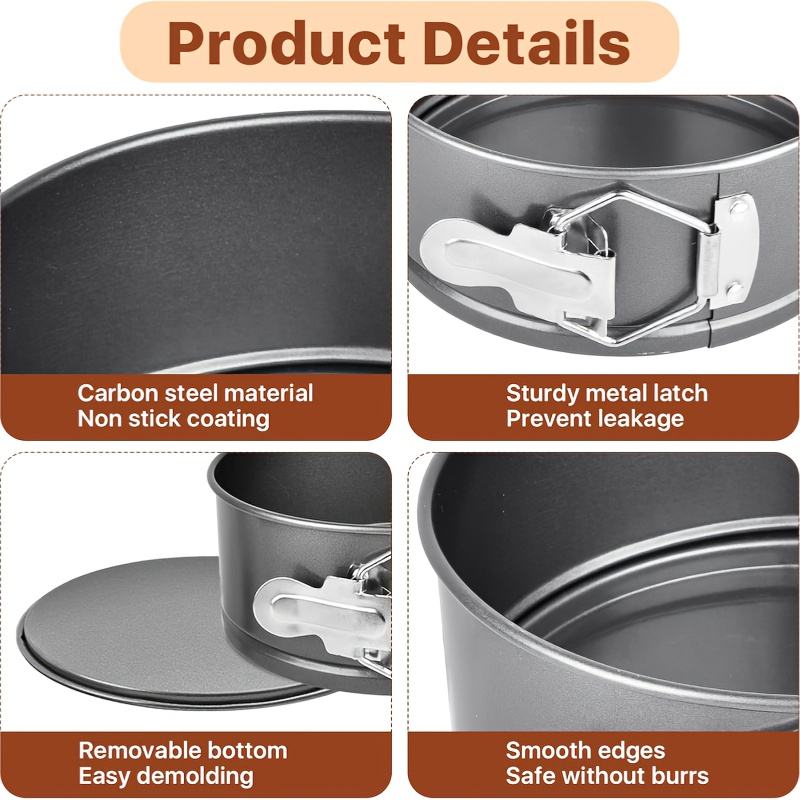 Non-Stick Removable Square Baking Pan with Square Base