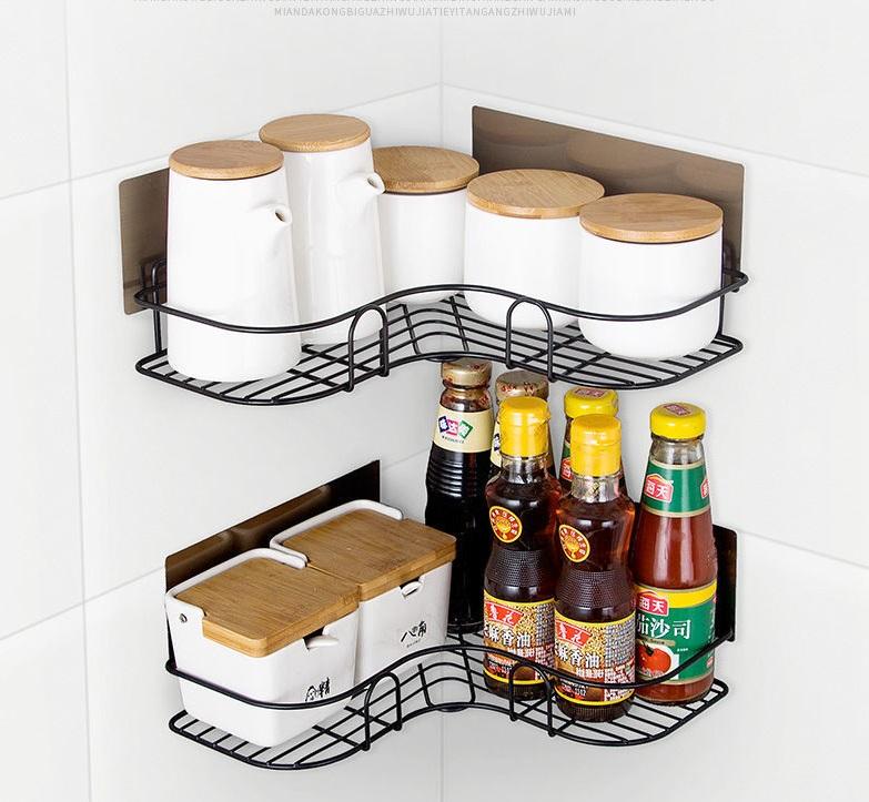Bathroom Wall Shelf Organizer Rack with Modern Design Style