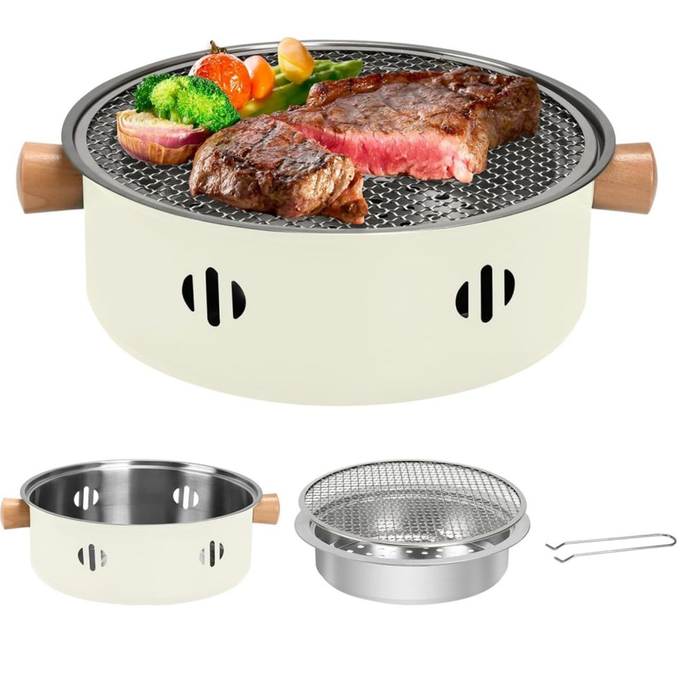 Best-Selling Durable Multifunctional Portable Outdoor Metal Charcoal Grill Smoke-Free Teapot Grill for Barbecue