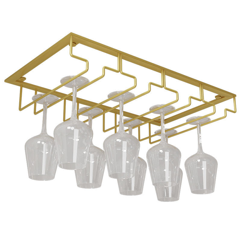 Creative Design Stemware Racks Wine Bottle Display Stand Wine Glass Holder