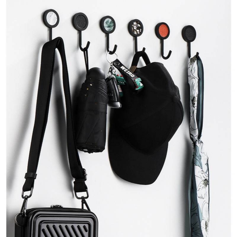 Powerful Self-Adhesive Wall Hooks for Entryways - Decorative Household Novelty Single Coat Hooks