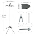 Foldable Steam Ironing Rack with Two Clips (Suitable for Suits, Shirts, Coats, Vests)