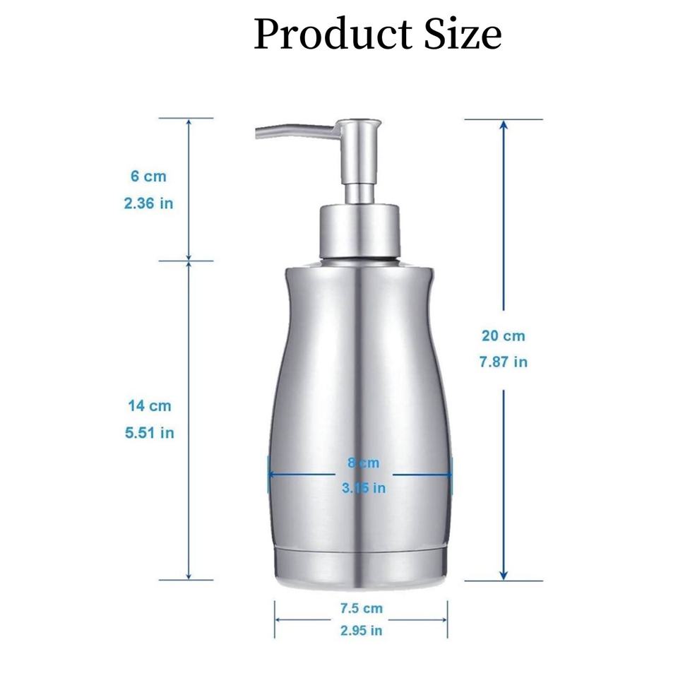 High-Quality Stainless Steel Free-Standing Soap Dispenser Foam-Liquid Bathroom Set for Home and Hotel Use