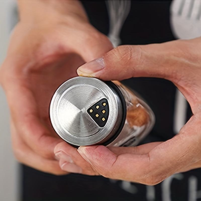 Multifunctional Rotating Kitchen Spice Rack Set with 6 Spice Jars Spice Container Set for Home/Dorm/Restaurant