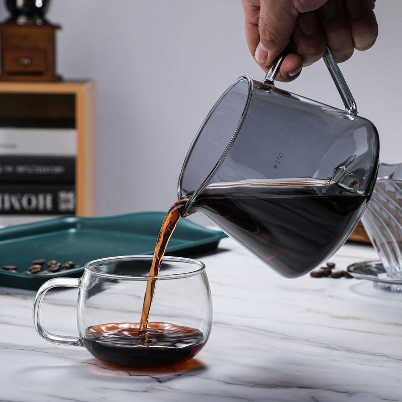 Glass Coffee Dripper with Glass Handle