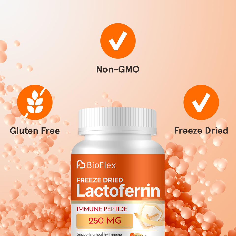 BIOFLEX 250mg Lactoferrin Capsules Dietary Supplement