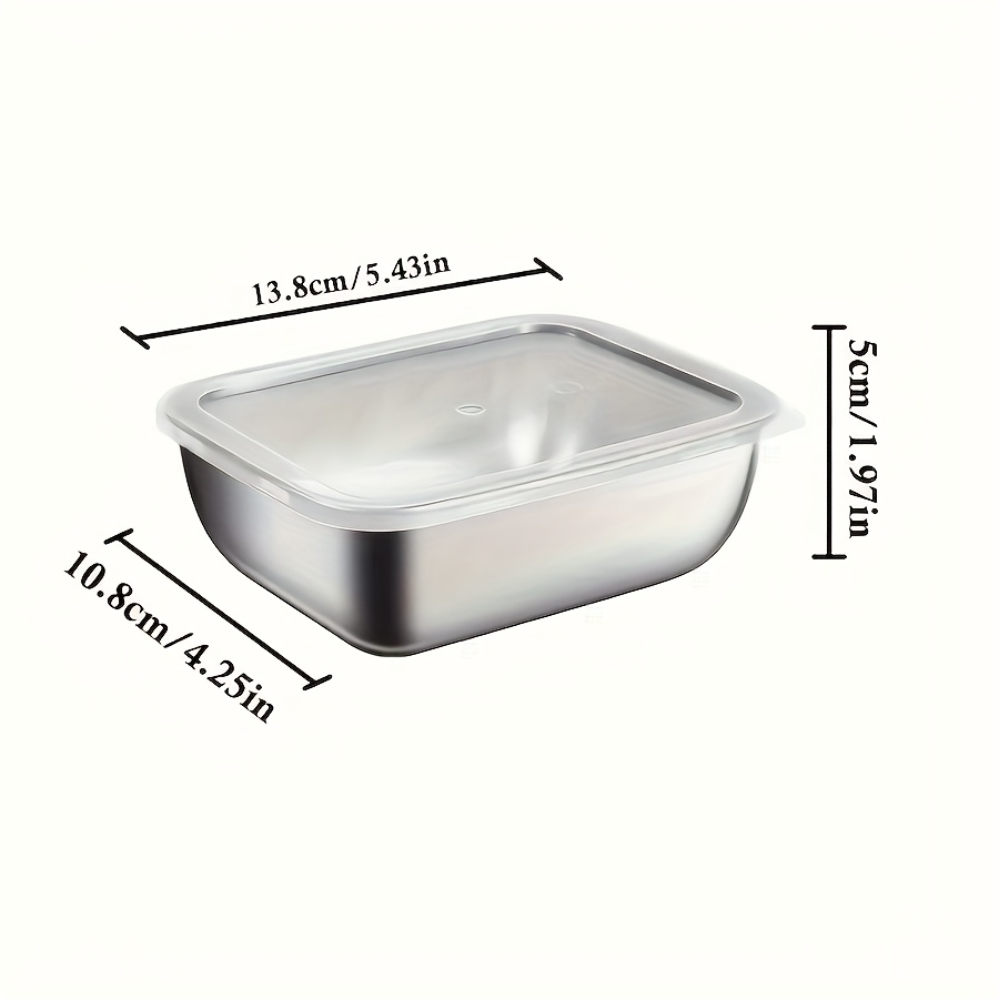 Multifunctional Single Food-Grade Stainless Steel Bento Box