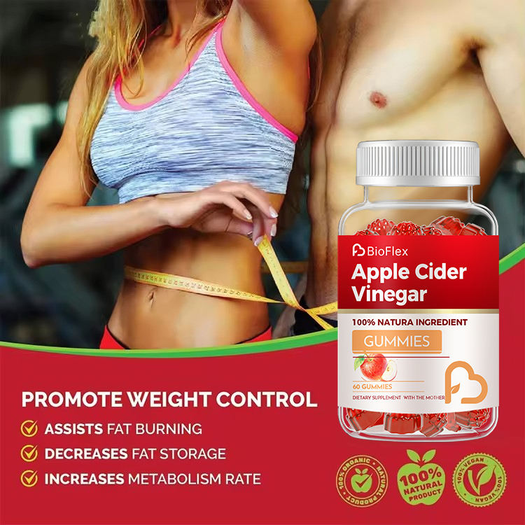OEM Private Label Keto +ACV Gummies Weight Loss Energy Boost Supplement for Adults with Apple Cider Vinegar