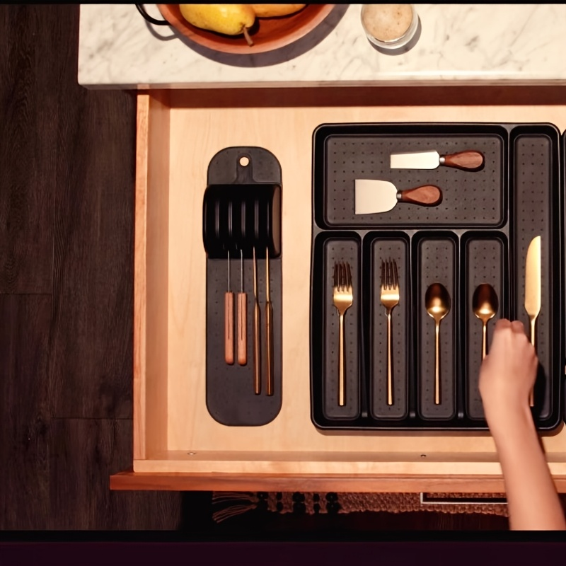 Modern Single-Stage Kitchen Knife Holder made of Silicone Universal Edge-Protected Organizer for Convenient Storage