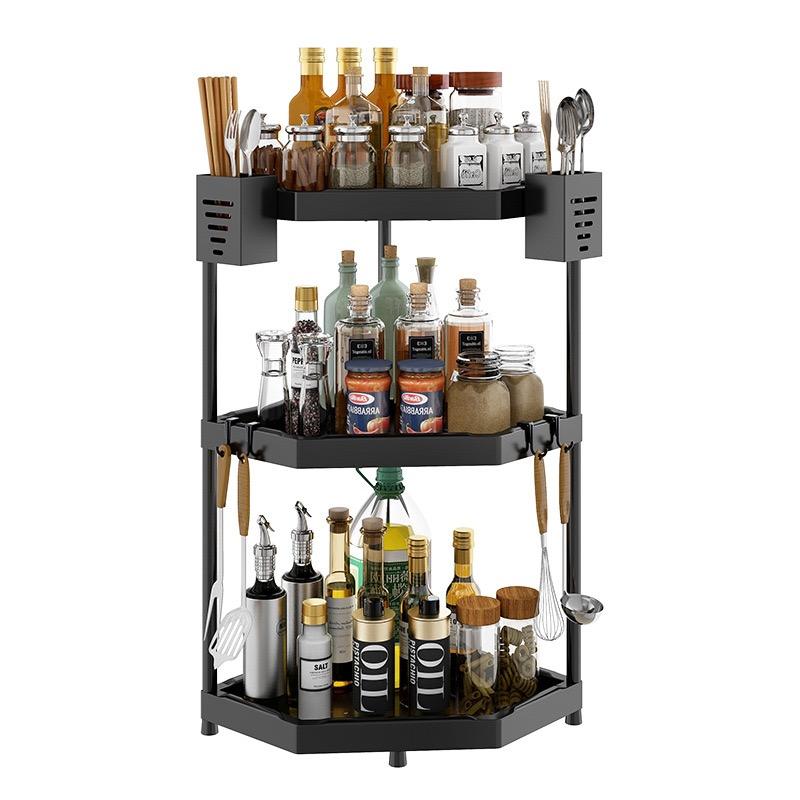 Kitchen Spice Rack Organizer Space-Saving Metal Organizer